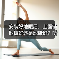安装好地暖后，上面铺地板好还是地砖好？听老师傅是怎么说的！（图1）