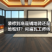 装修到底是铺地砖还是地板好?问遍瓦工师傅,终于找到真相了(图3) 装修到底是铺地砖还是地板好?问遍瓦工师傅,终于找到真相了(图3)