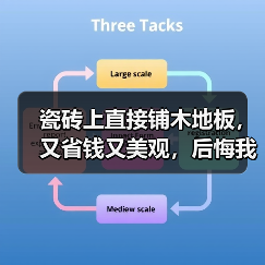 瓷砖上直接铺木地板,又省钱又美观,后悔我家装错了!(图3) 瓷砖上直接铺木地板,又省钱又美观,后悔我家装错了!(图3)