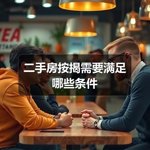 二手房按揭需要满足哪些条件
