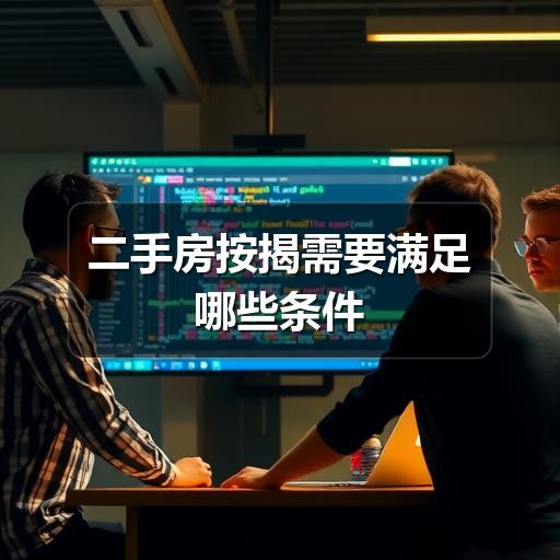 二手房按揭需要满足哪些条件