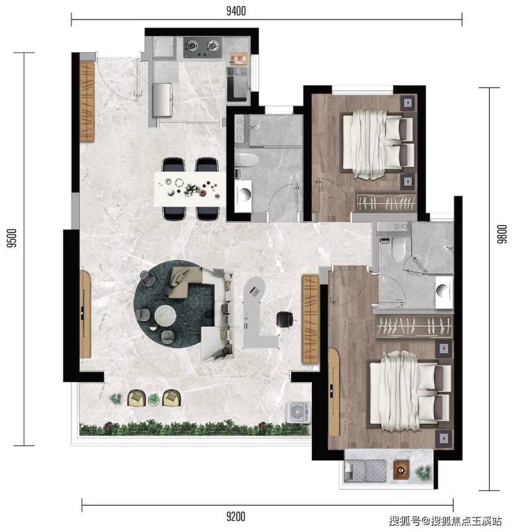 昆明西北新城改善盘：双地铁配套与纯板式户型亮点(图8)