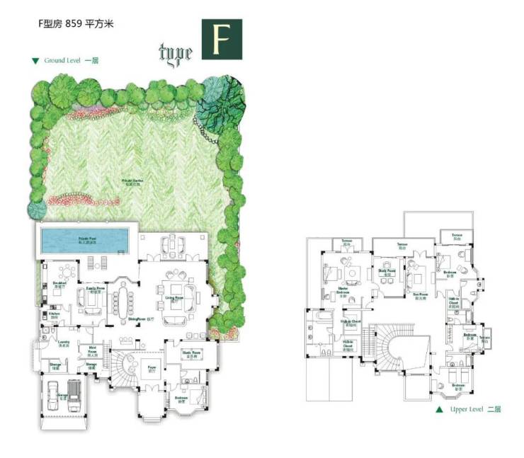 上海38栋法式独栋庄园,竟然藏着世界500强高管的居住秘密(图4) 上海38栋法式独栋庄园,竟然藏着世界500强高管的居住秘密(图4)