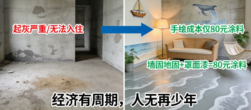 谁懂啊！湖南小伙凭“海滩风毛坯房”走红，不装修直接住竟成年轻人新潮流(图1)