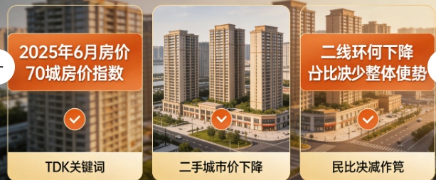 重磅发布!2025年6月70城房价数据出炉:市场分化加剧,二手房成“重灾区”!(图3) 重磅发布!2025年6月70城房价数据出炉:市场分化加剧,二手房成“重灾区”!(图3)