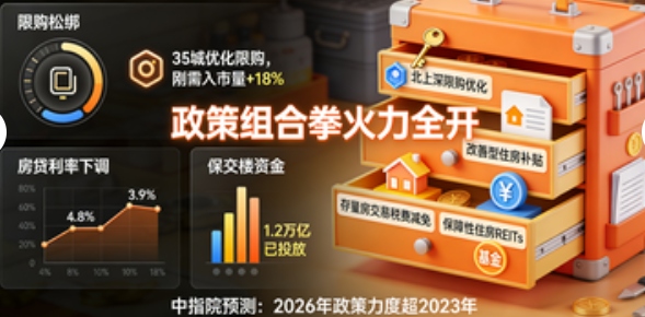 2026年楼市怎么走?官方预测来了!政策“工具箱”即将火力全开,好房子仍是硬通货!(图2) 2026年楼市怎么走?官方预测来了!政策“工具箱”即将火力全开,好房子仍是硬通货!(图2)